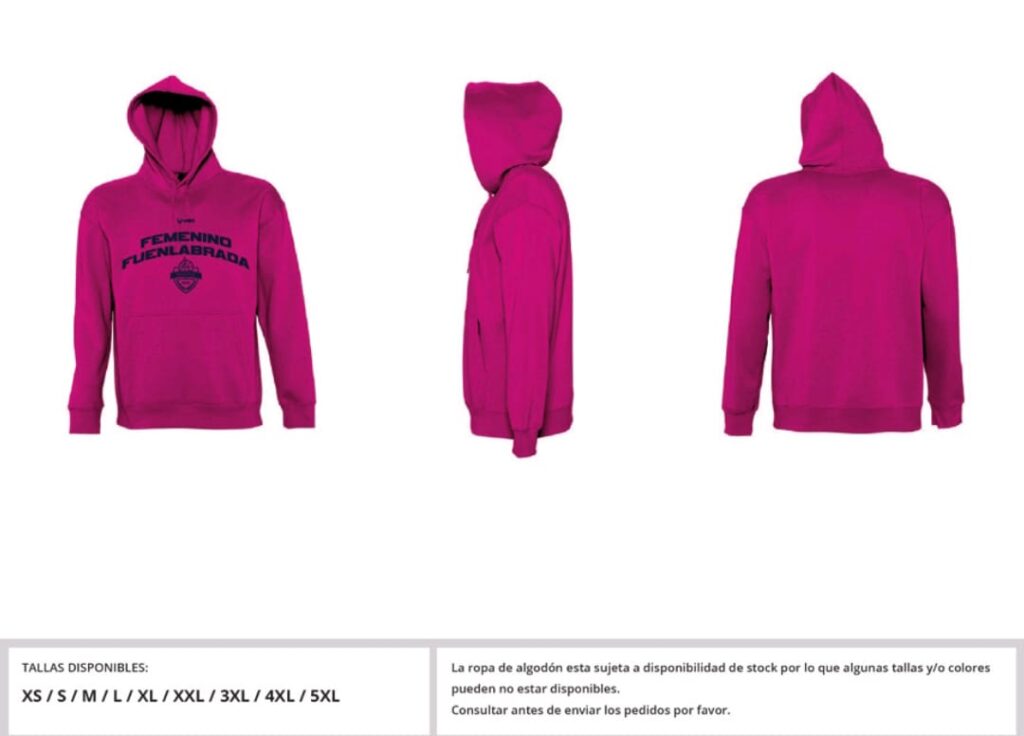 Sudadera rosa